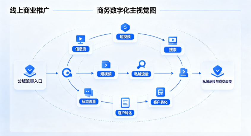 鹤山市线上商业推广怎么做？全域流量闭环搭建与低成本转化实战指南